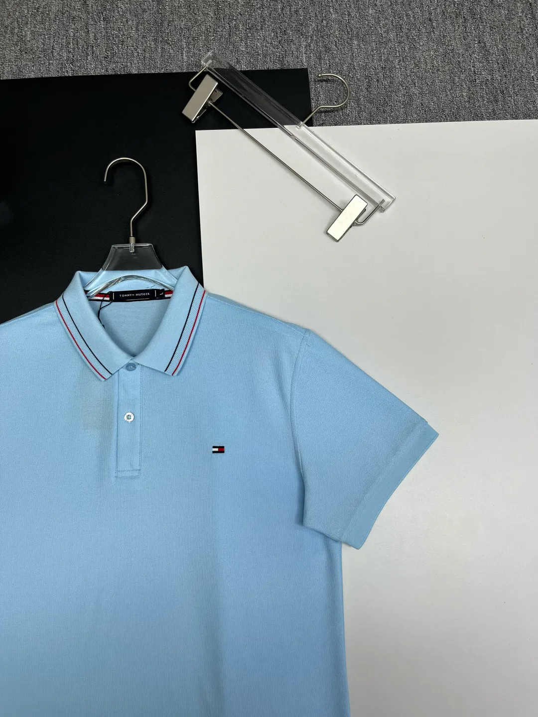 TOMMY New Arrival Polo Same Style 210 ， Factory New Arrival Versatile : Black White Royal Blue Khaki Size：M-3XL